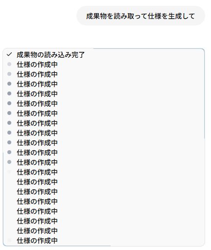 並列実行時のアニメーション